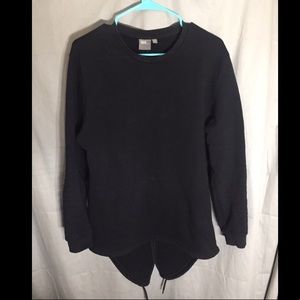 ASOS medium black long sleeve sweatshirt draw
